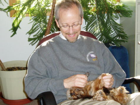 Pixel get's a little attention from Dr. Johnson Pixel get's a little attention from Dr. Johnson